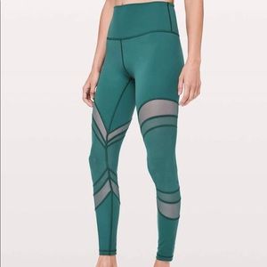 Lululemon Green Mesh leggings